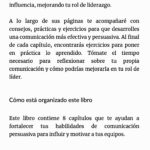 Cómo está organizado el libro el "arte de la persuasión para líderes"